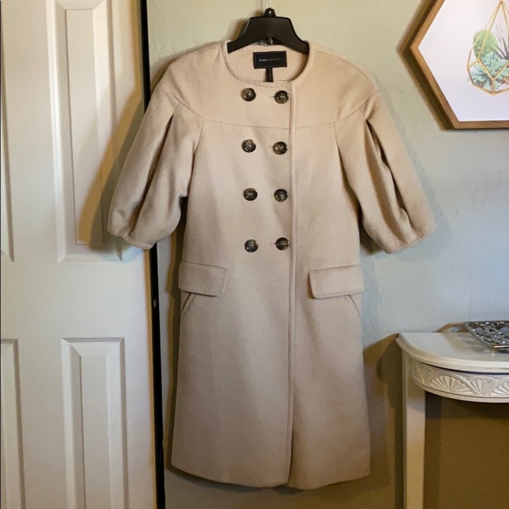 BCBG MaxAzria double breasted wool coat